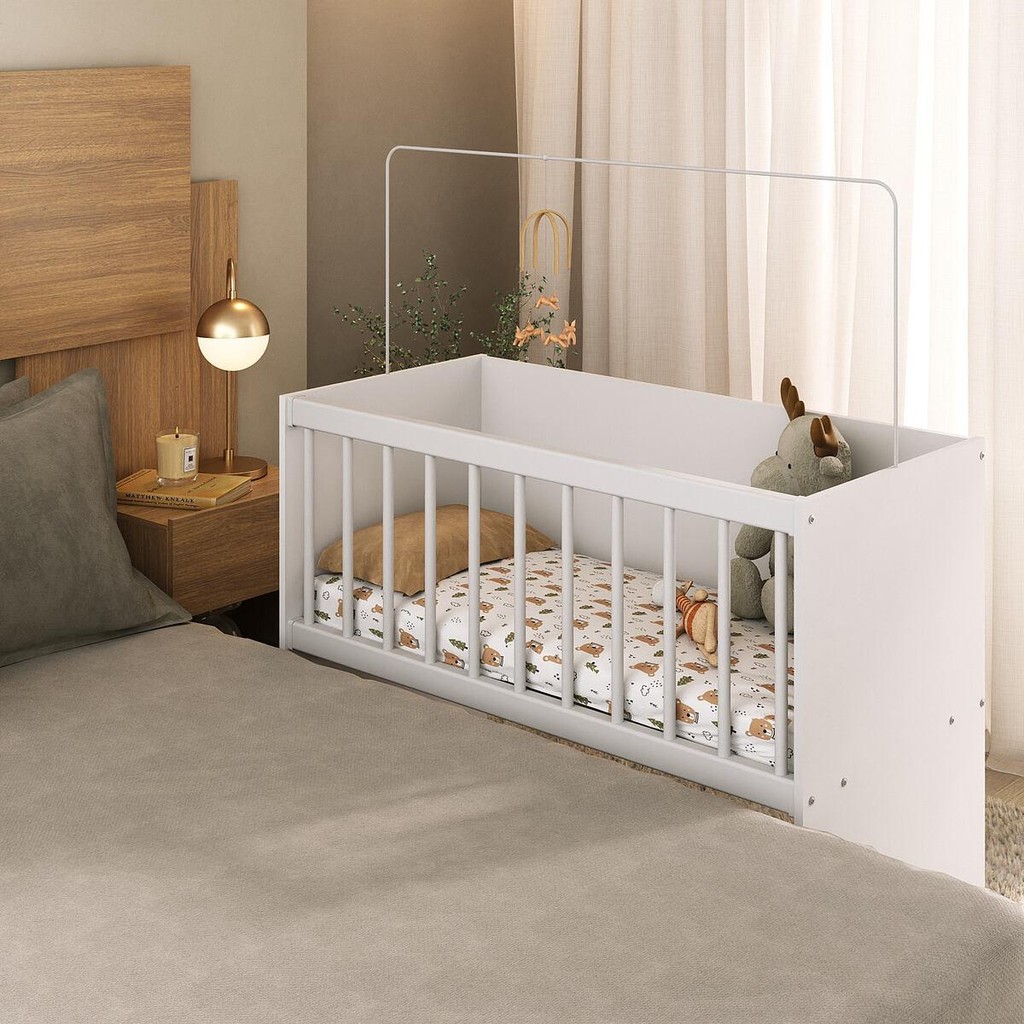 Mini Berço com Colchão Incluso e Rodízios Bebe Labubu Multimóveis MP4381C e 3 anos de garantia em Oferta na Shopee