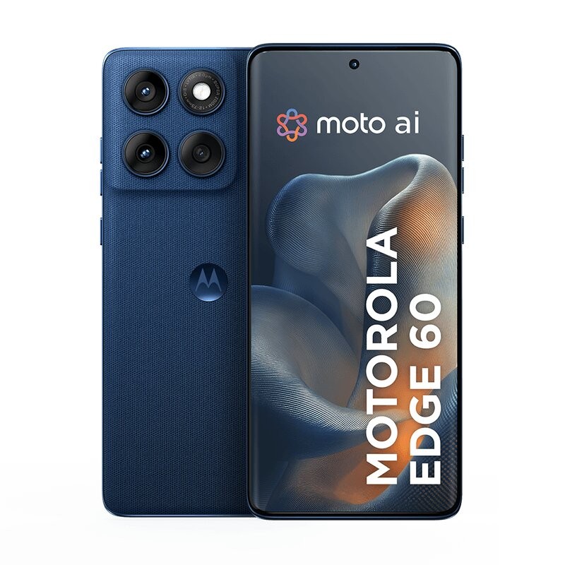 Smartphone Motorola Edge 60 5G - Azul Marinho, 512GB, 24GB (12 GB RAM+12 GB Ram Boost), Câmera Dupla 50MP, Tela de 6.7"