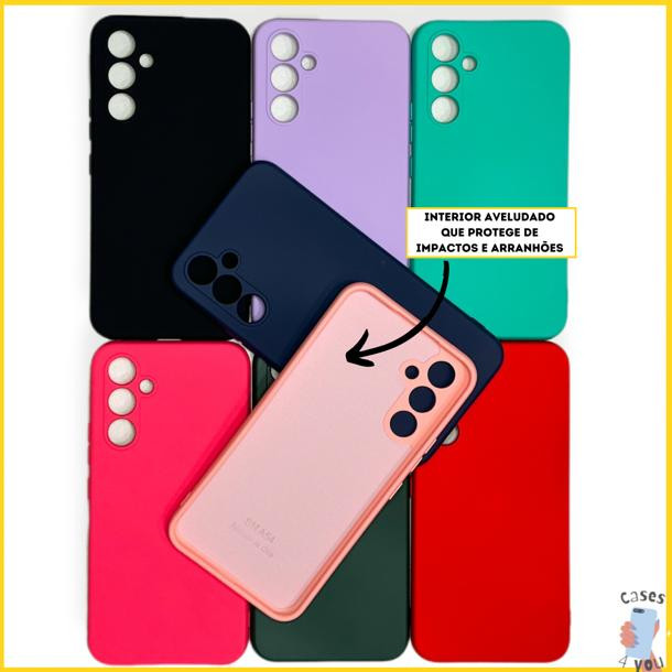 Capinha Para A15 A05S A05 A25 A35 A55 A06 A16 A56 A36 Silicone Aveludado Capa Colorida em Oferta na Shopee