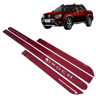 Jogo de Friso Lateral Personalizado Renault Oroch Vermelho em Oferta na Shopee