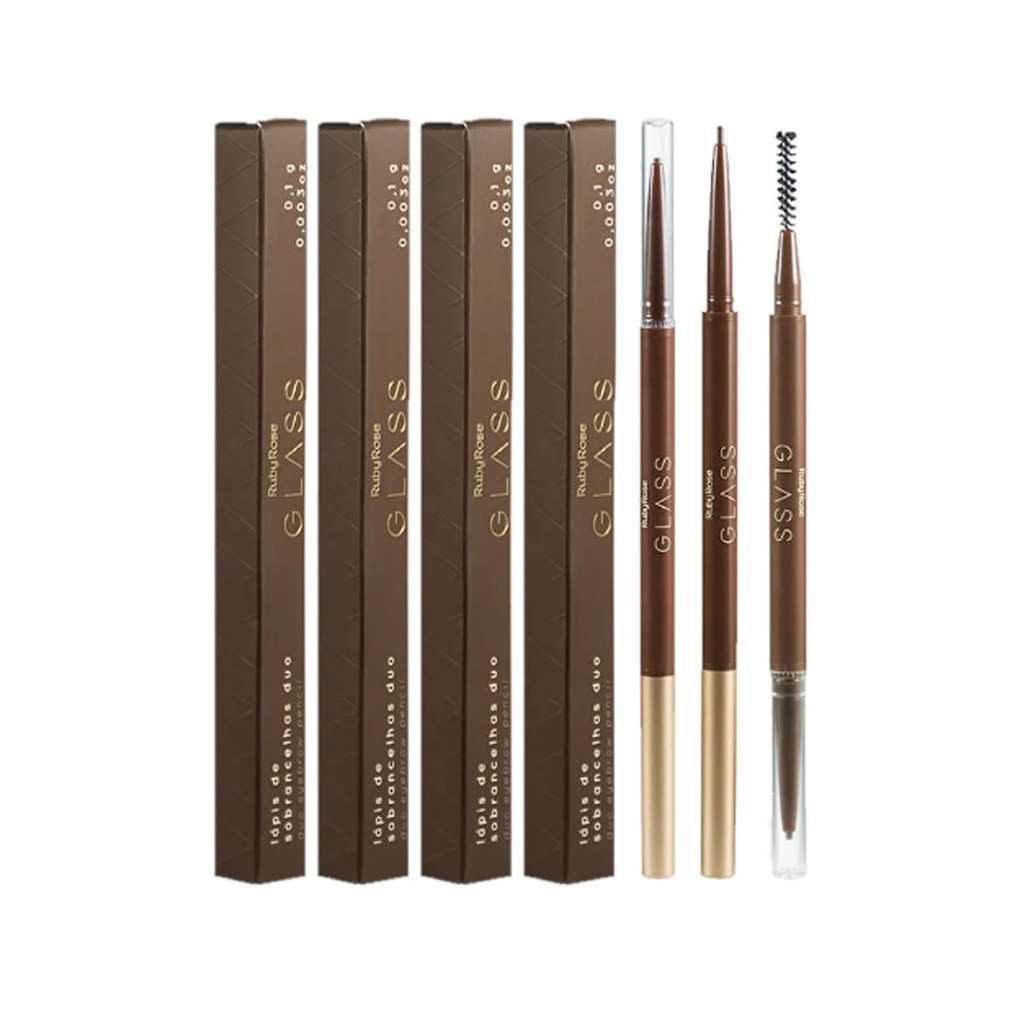Lapis de Sobrancelhas Duo Glass Ruby Rose Hb526 em Oferta na Shopee