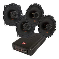 Caixa JBL Ativa Amplificada SW8A-MS 200w + 04 Alto Falantes 6 e 5 pol JBL 6TRFX55 5TRFX55 Flex4