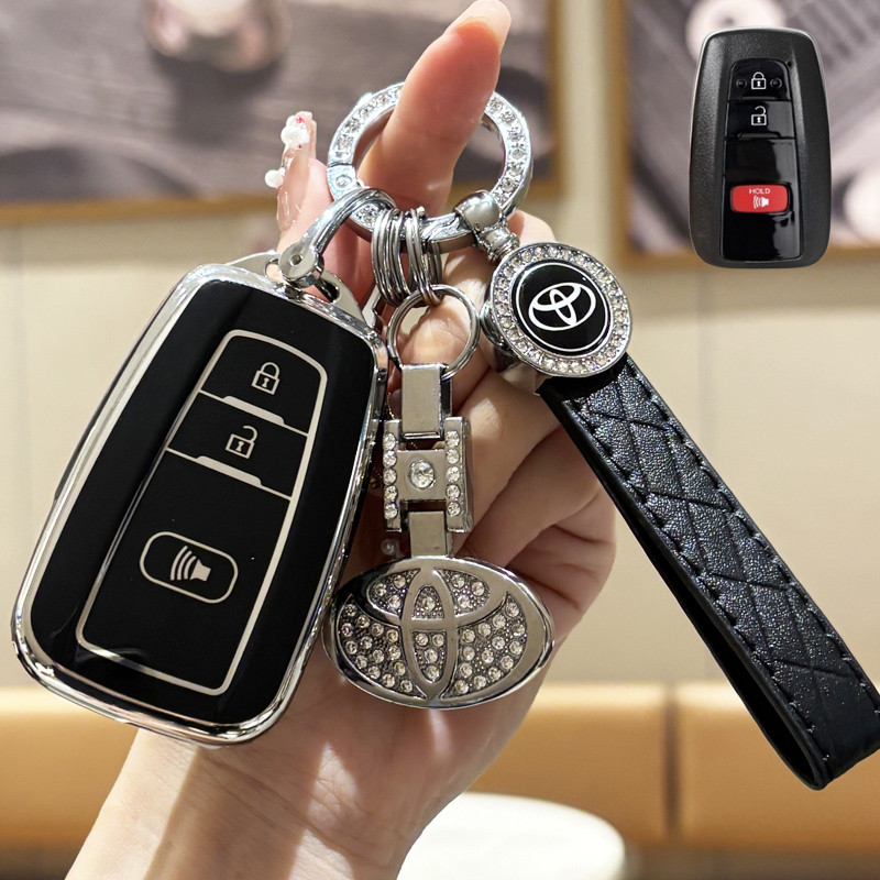 Capa Para Chave De Carro Toyota Com 3 Botões , Adequada CHR camry altis corolla cross Capas Chaves