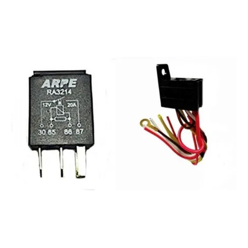 Relé Auxiliar Mini 12v 20a Com Chicote Uso Geral Universal