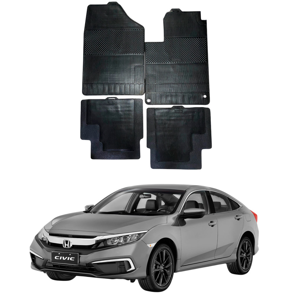 Tapete Honda Civic G10 17-21 Stratus 100% Borracha Borcol