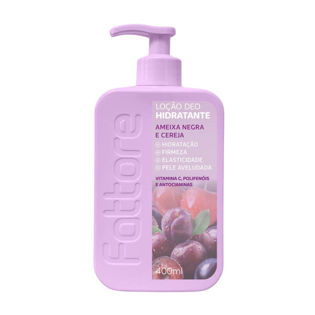 Fattore Loção Deo Hidratante Corporal 400ml – Hidratação com Ameixa e Vitamina C