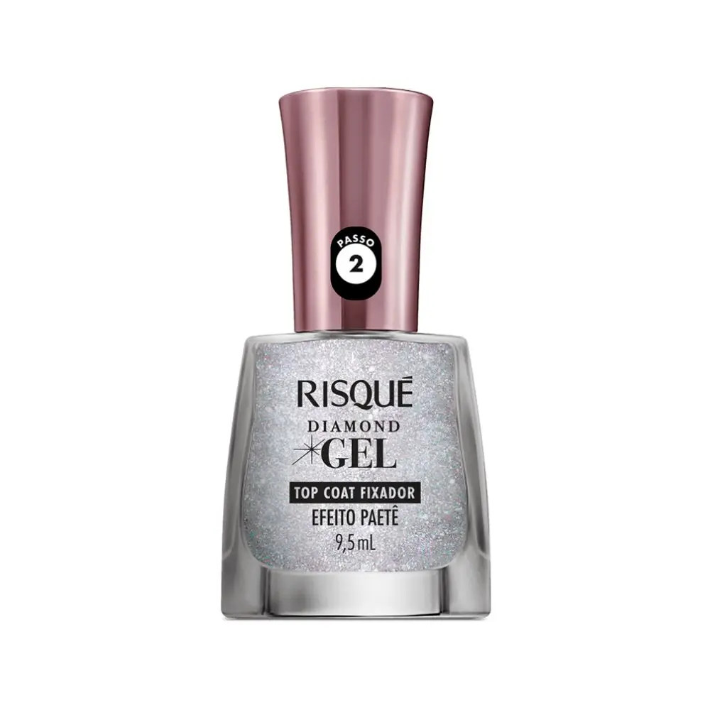 Detalhes do Esmalte Risqué Diamond Gel Top Coat