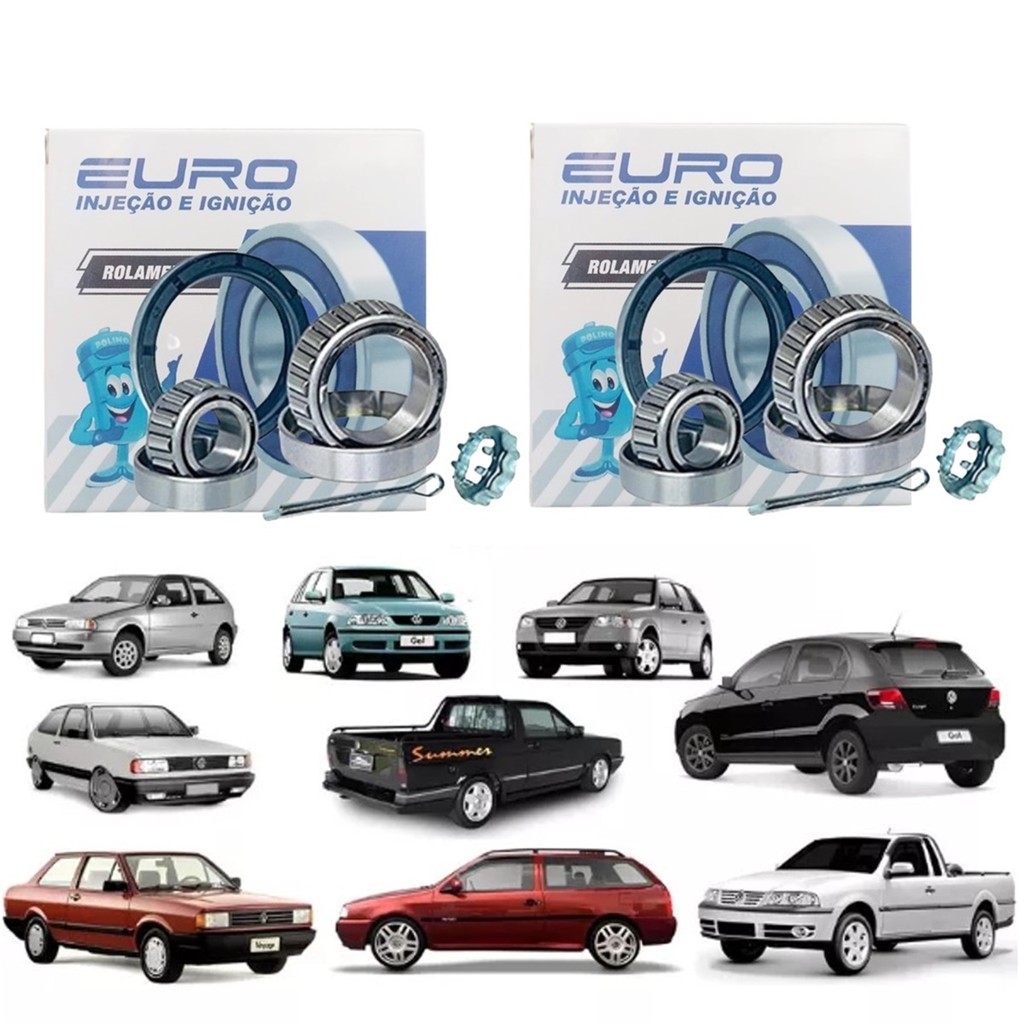 Par Kit Rolamento Roda Traseira Gol G1 G2 G3 G4 G5 S/ Abs em Oferta na Shopee