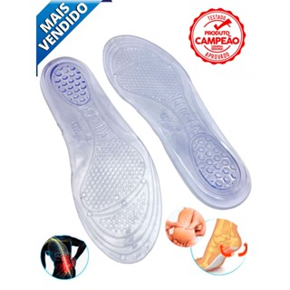 Par de Palmilha Anatômica Ortopédica Gel Silicone Anti Impacto Para Quem Trabalha em Pé em Oferta na Shopee