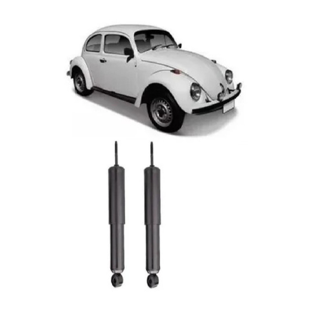 2 Amortecedor Dianteiro Fusca Brasília Modelo Bucha E Pino