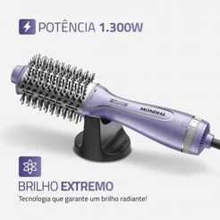 Escova Secadora Space Shine Mondial Lilás 1300W - ES-21