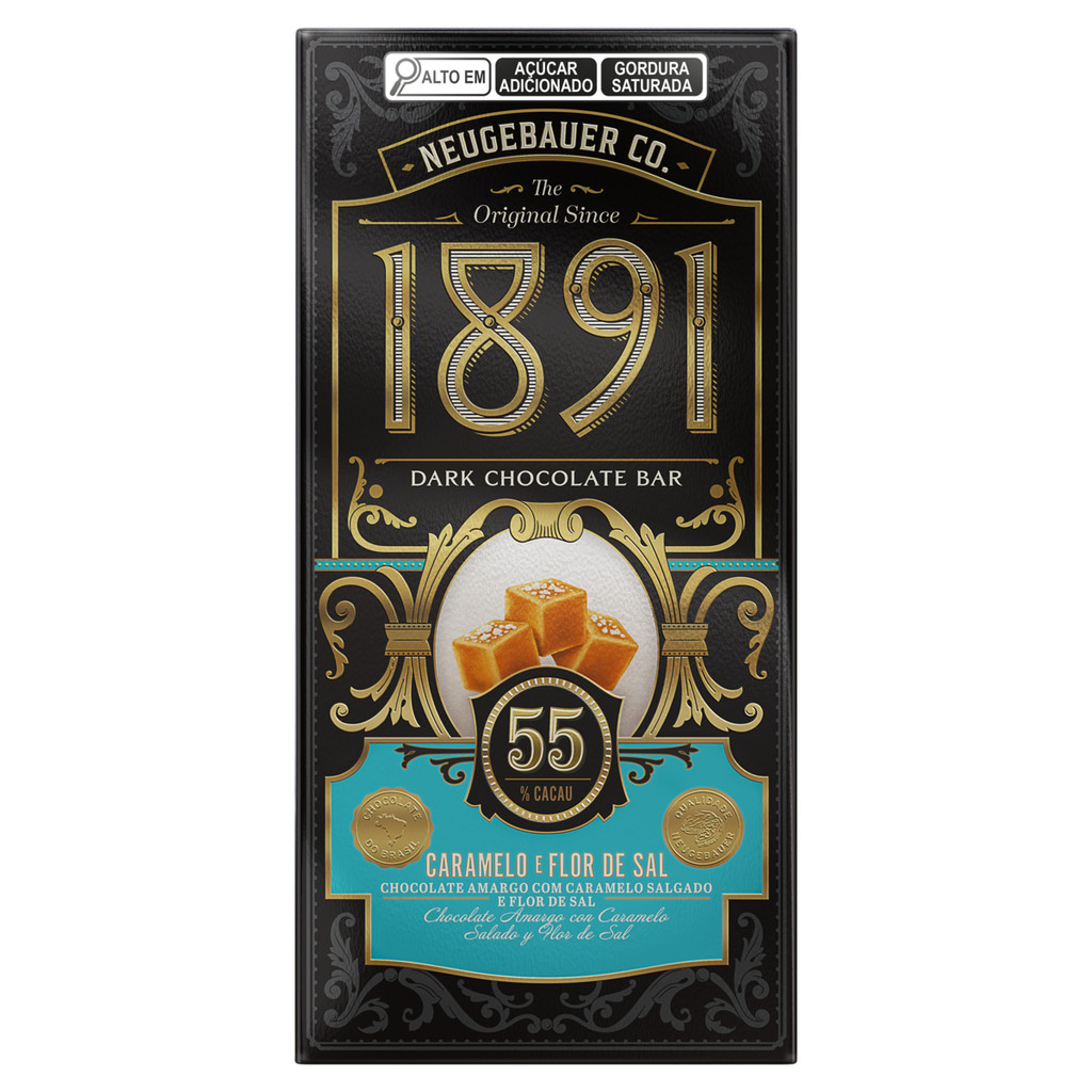 Chocolate Tablete 1891 Caramelo e Flor de Sal em Oferta na Shopee