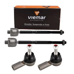 Kit Terminal Ponteira + Terminal Barra Axial Cobalt Onix Prisma Sonic Spin Viemar