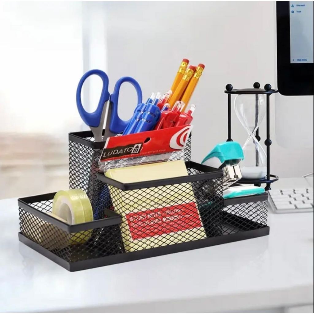 PORTA CANETA PORTA OBJETO ORGANIZADOR PARA MESA DE METAL ARAMADO