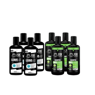 KIT 4 LEAVE IN + 4 SHAMPOO ANTICASPA FOX FOR MEN PROMOÇÃO em Oferta na Shopee
