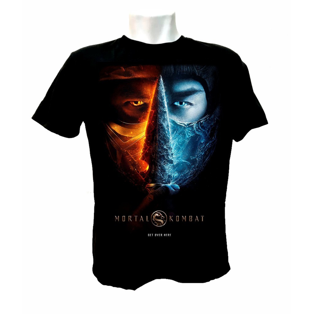 Camiseta Mortal Kombat - Estampa Poster Filme - Videogame Gamer - Blusa 100% Algodão - Envio Imediato - VS Shopp