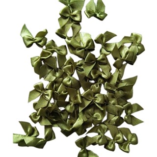 100 Laços Nº 2 - Cetim  -  Cor: Verde Oliva - Lembrancinhas em Oferta na Shopee