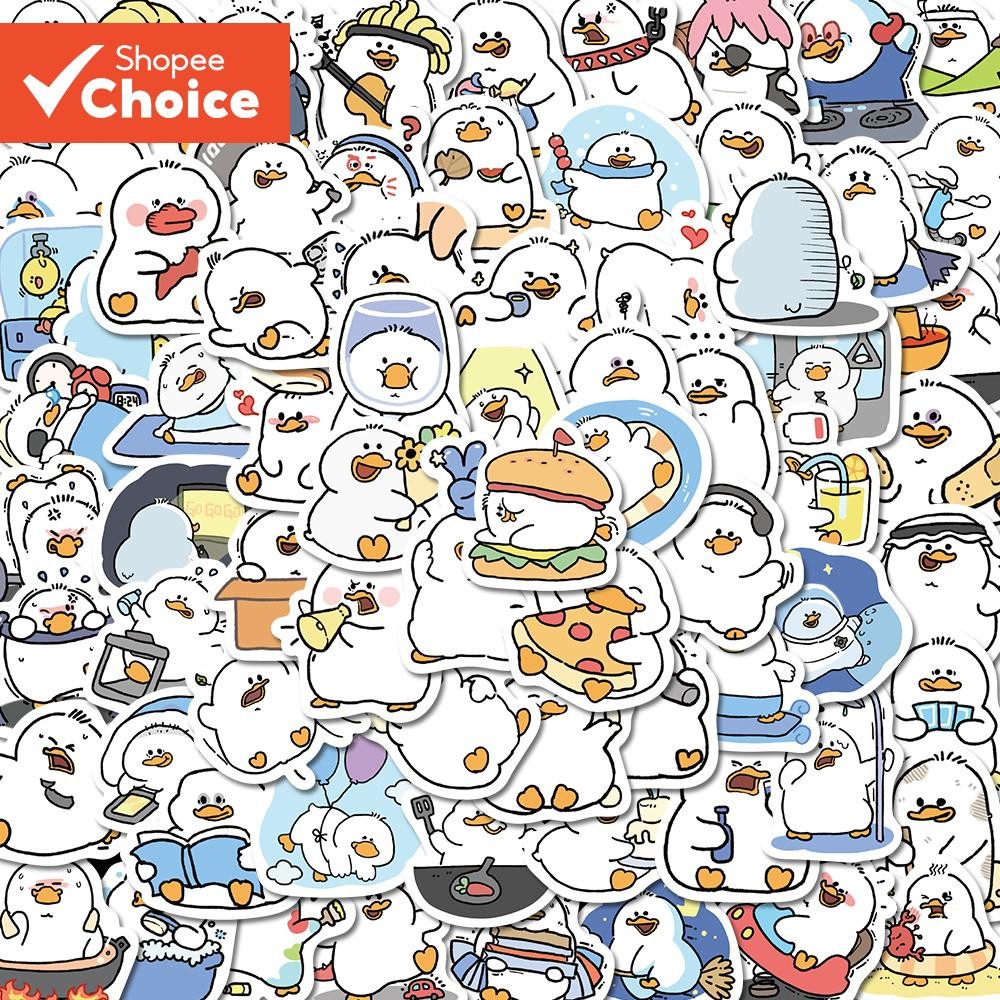 Fafu Duck Cartoon Cute sticker 100Pcs Celular Laptop Copo De Água Adesivo Decalque À Prova D'água