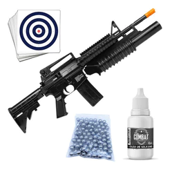 Rifle De Pressão Airgun M4a1 Pump Tático Spring 6mm - Kwc