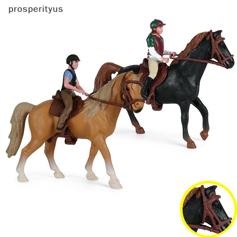 [prosperityus] Simulação Animais Modelos De Corrida De Cavalos Figuras De Ação Modelo De Coleção Sólida [BR] em Oferta na Shopee