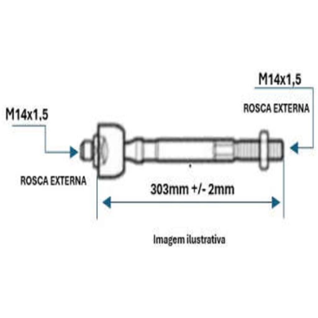 Terminal axial Volkswagen Gol 2009 a 2016 DAYCO DSS4300