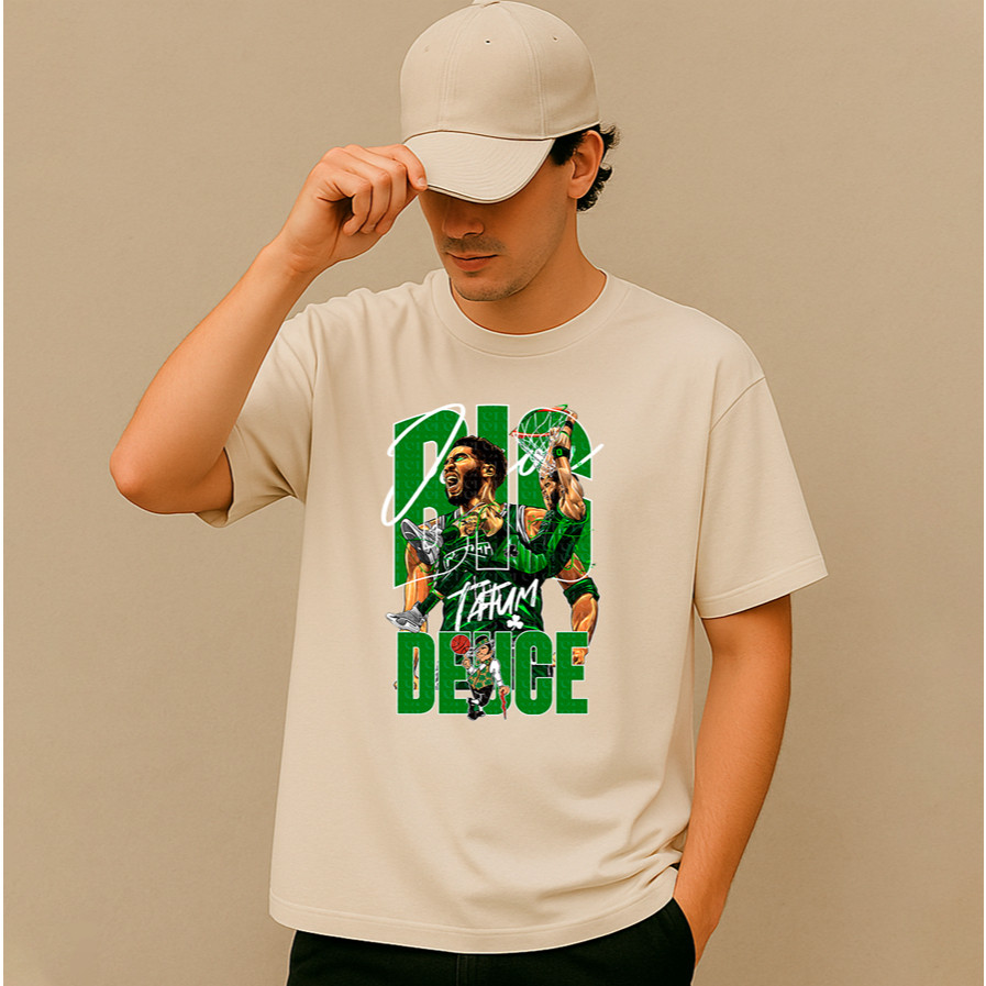 Camisa Camiseta Basica jogador big deuce basquete nb tatum vintage treino celtics em algodao unissex