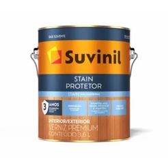 Verniz Stain Protetor Cores Acetinado 3,6L Suvinil