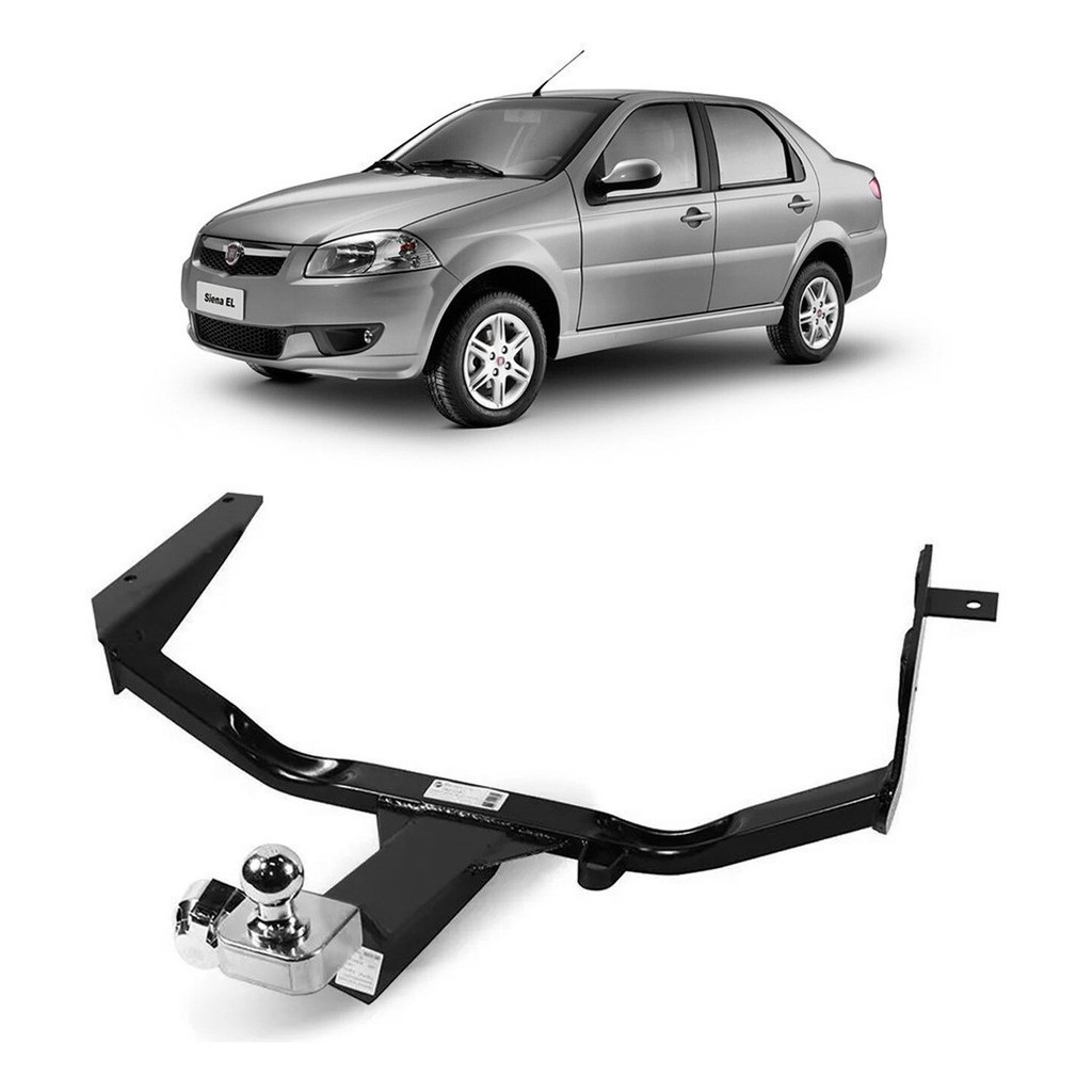 Engate De Reboque Siena 1997 A 2016  Rabicho Fixo 500kg em Oferta na Shopee