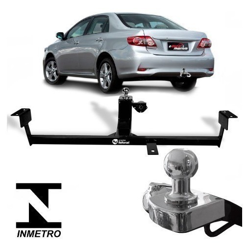 Reboque Engate Toyota Corolla 2008 A 2013 Reforcel 500kg Reforçado