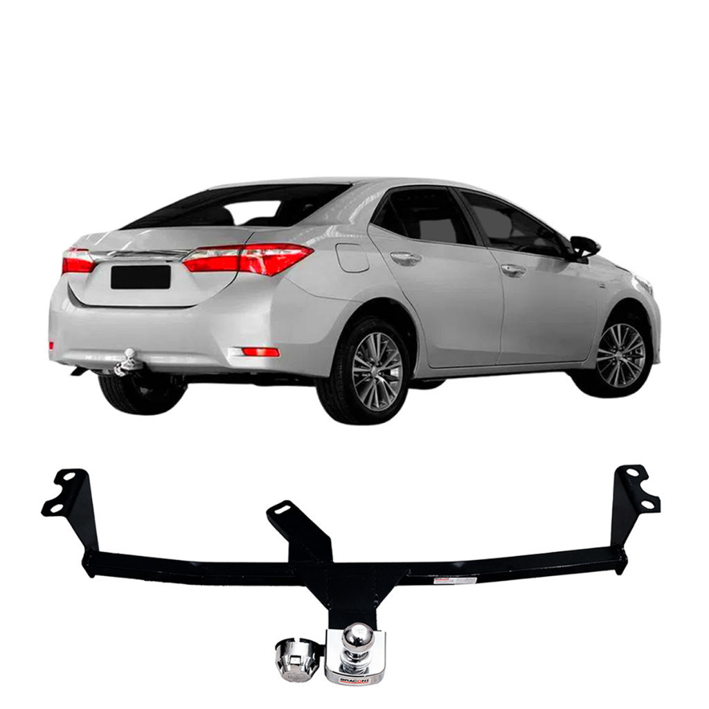 Engate Reboque Rabicho Fixo Corolla 2015 A 2019 Capacida Carga 450Kg Aco Resistente  Certificado Inmetro Bom ..