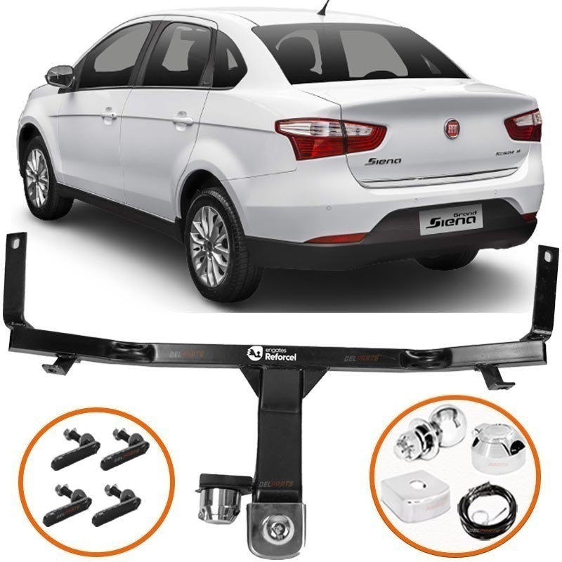 Engate Reboque Grand Siena 2015 A 2020 Inmetro Até 500kg Bom bOM