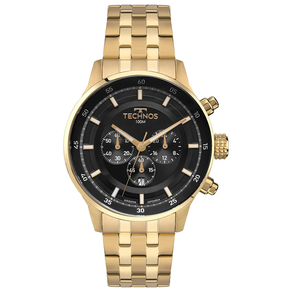 Relógio Technos Masculino Grandtech Dourado - OS2ACA/1P