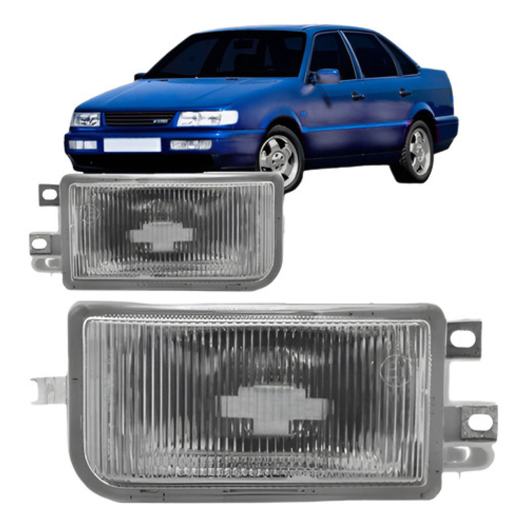 Par de Farois Milha Neblina Volkswagen Passat Alemão E Variant 1993 1994 1995 1996 peça referencia de mercado.