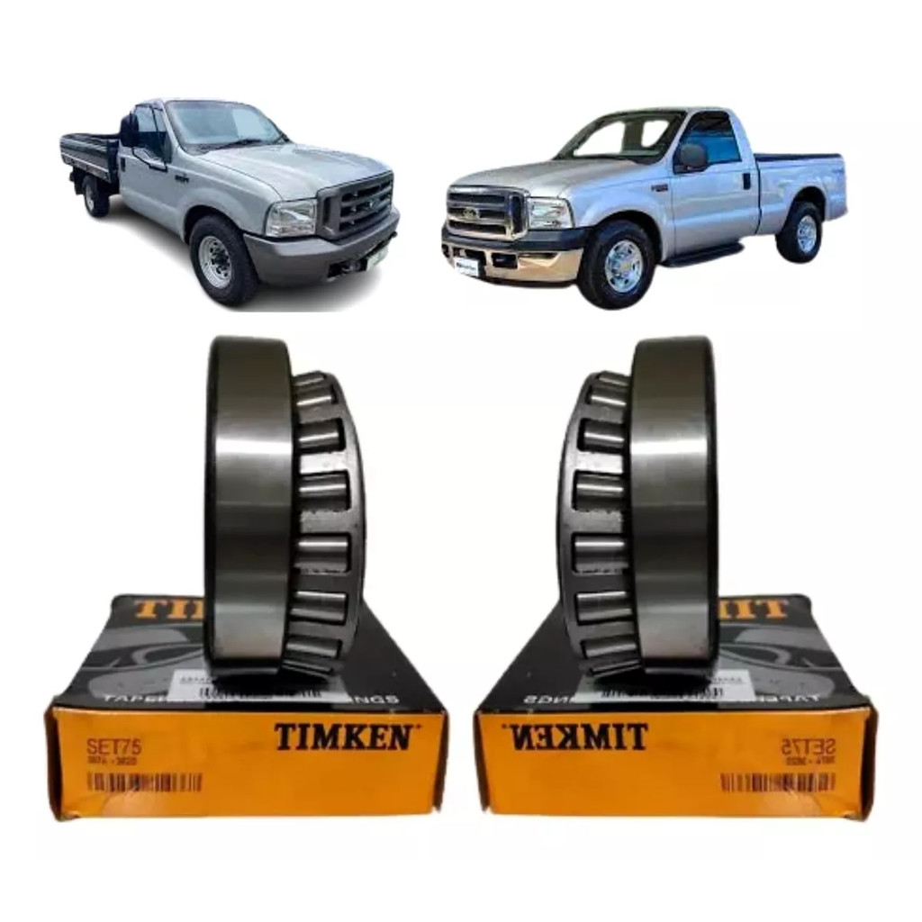 Kit 2 Rolamento Caixa Satelite F250 F350 4x2 4x4 Silverado