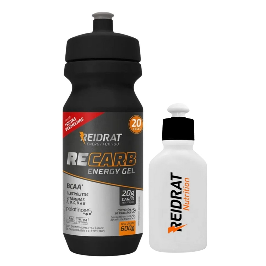 Recarb Energy Gel Squeeze 600ml Frutas Vermelhas + Mini Squeeze em Oferta na Shopee
