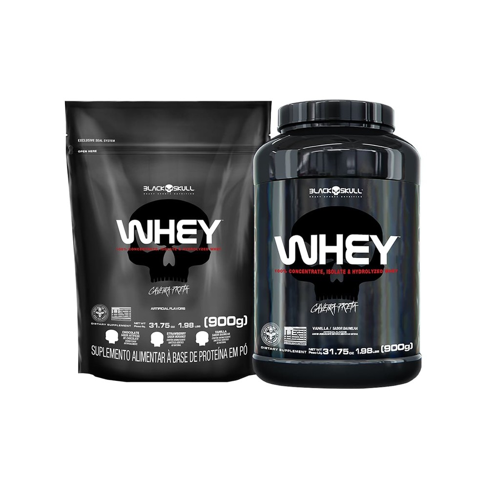 KIT WHEY 2X - BLACK SKULL - Health