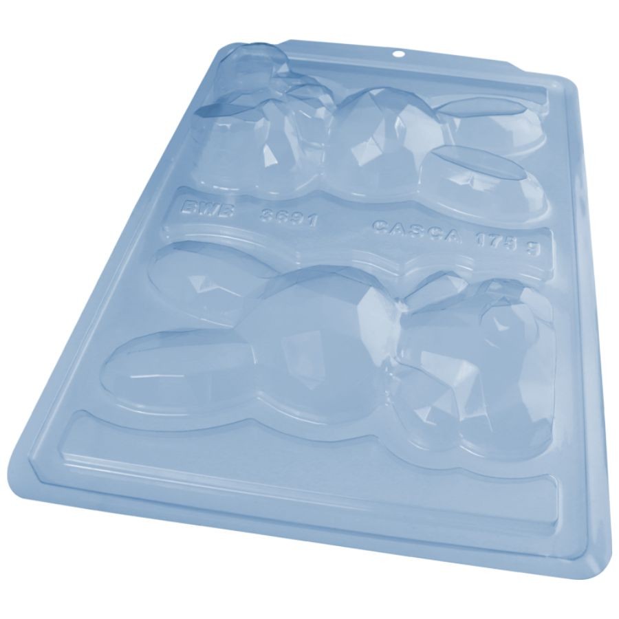 Forma de Acetato Especial Coelho Lapidado - Ref.3691 - 1 unidade - BWB - Rizzo em Oferta na Shopee