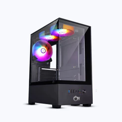 Gabinete Gamer ON Gaming ON-ARMD-X3L, Micro Atx, Lateral de Vidro Temperado, 3x Fans, Preto - ONAEMD00143