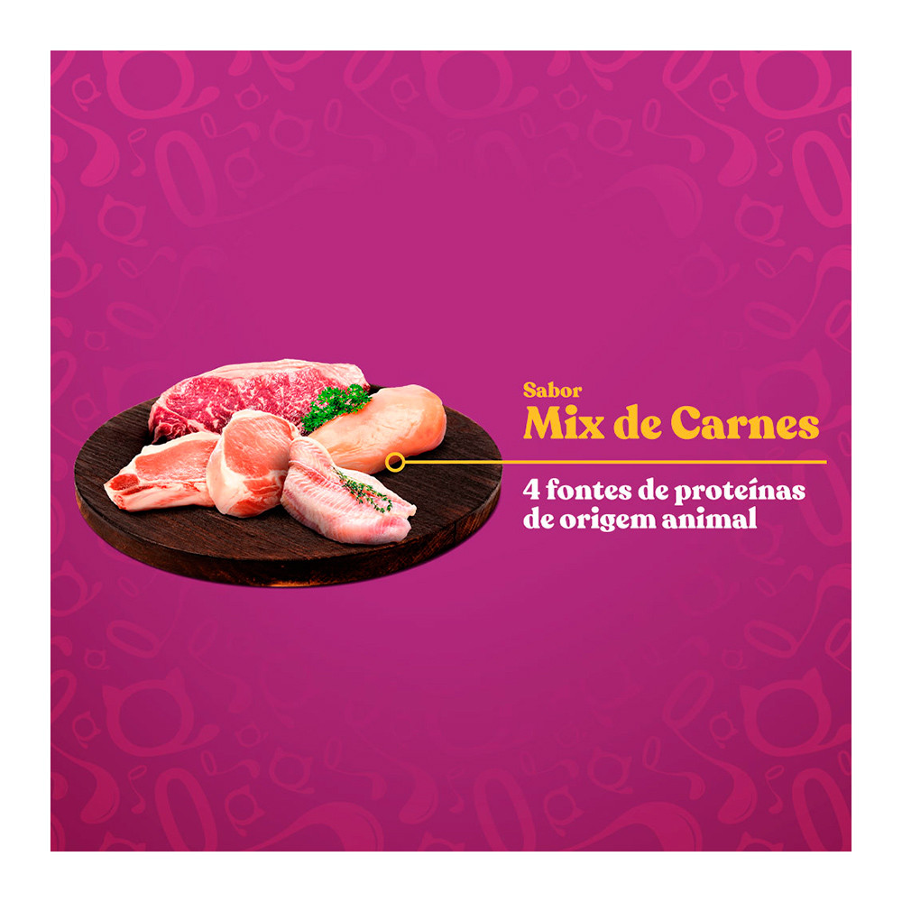 Detalhes do Ração Quatree Gourmet Gatos Castrados Mix de Carnes 10,1kg