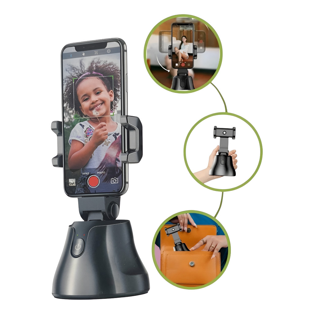 Suporte Giratório Estabilizador Automático 360° Para Celular Auto Traking