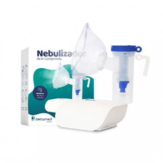 Nebulizador Inalador de Ar Comprimido Adulto e Infantil Dellamed em Oferta na Shopee