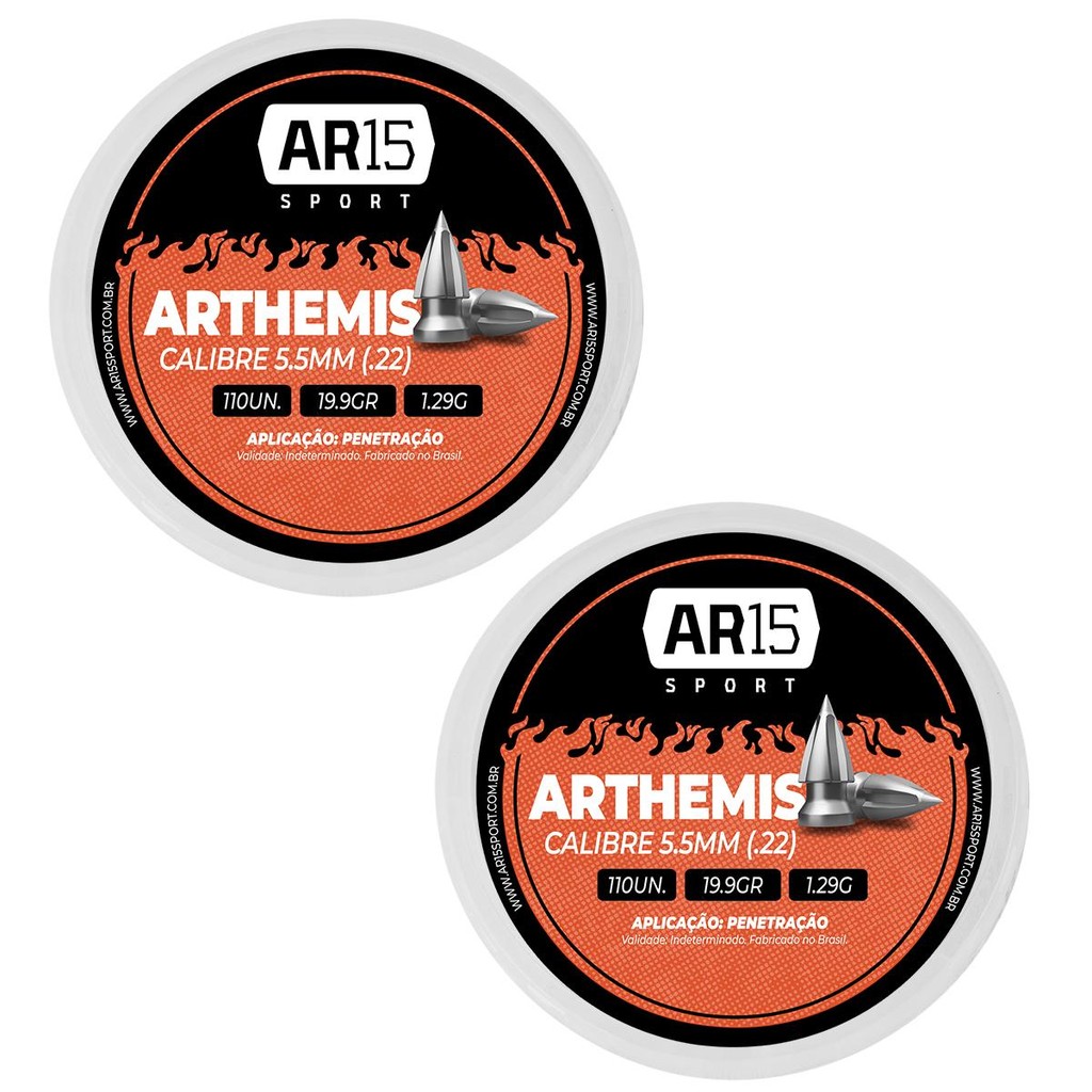 Chumbinho Carabina de Pressao 5.5mm Ar15 Sport - 220un em Oferta na Shopee