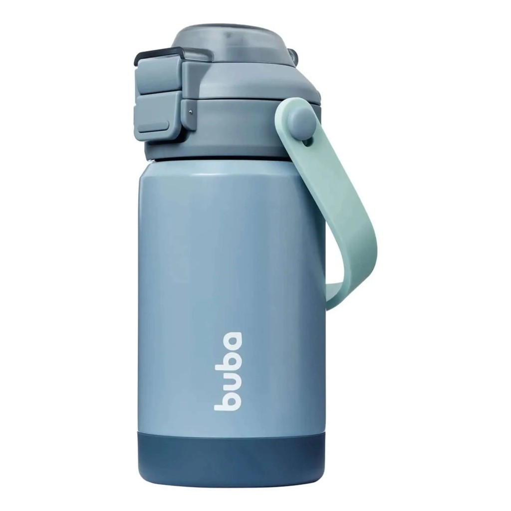 Buba Copo Térmico Parede Dupla com Bico e Canudo Ocean 360ml