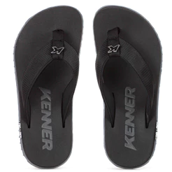 Chinelo Kenner Kivah TKS Preto e Cinza - Masculino