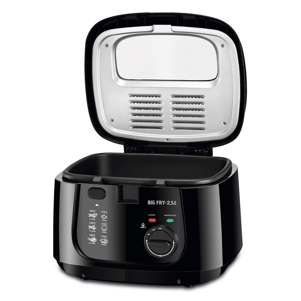 Fritadeira Elétrica Big Fry 25L Mondial Preto 1500W FT-07 em Oferta na Shopee