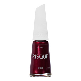 Esmalte Risqué Vermelho Metálico Rubi 8ml em Oferta na Shopee