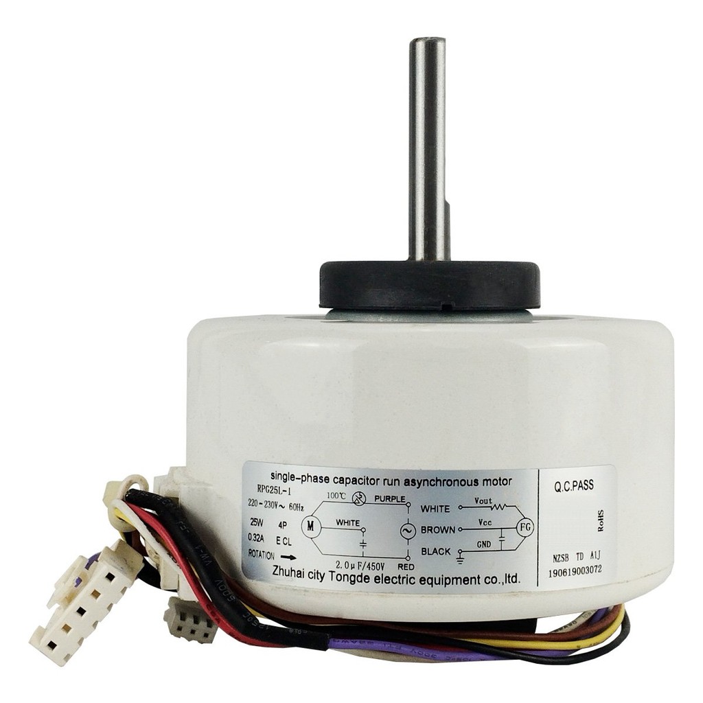 Motor Ventilador Evaporadora Ar condicionado 18.000 Btus RPG25L-1 Philco, Elgin e Agratto