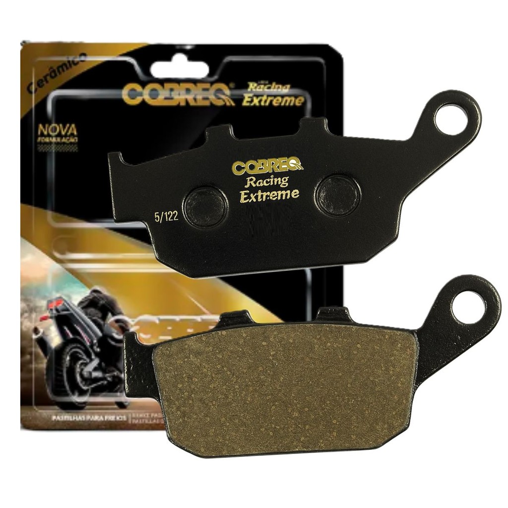 Pastilha de Freio Traseira Cb 500x / Cb 500f / Nc 750x / Tiger 800 Cobreq (Cerâmica) em Oferta na Shopee