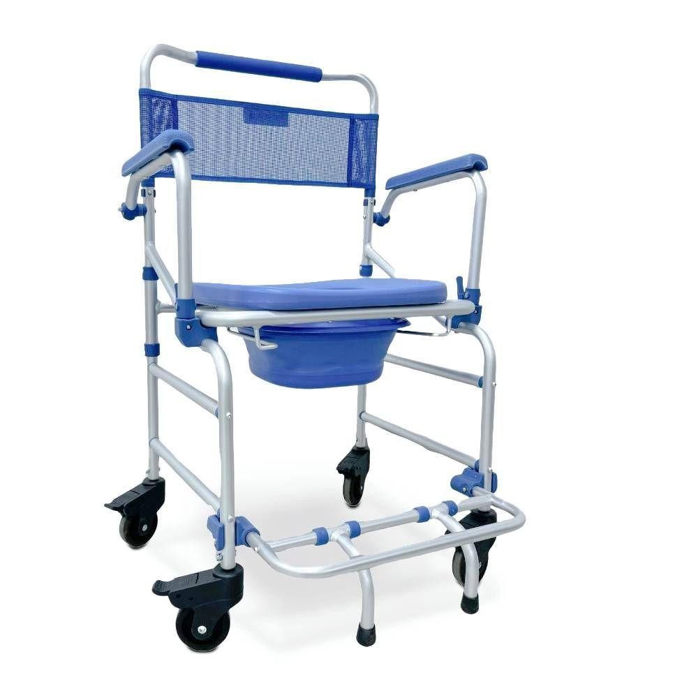 Cadeira de Banho Alumínio Dellamed Dobrável até 135Kg D55 1000464