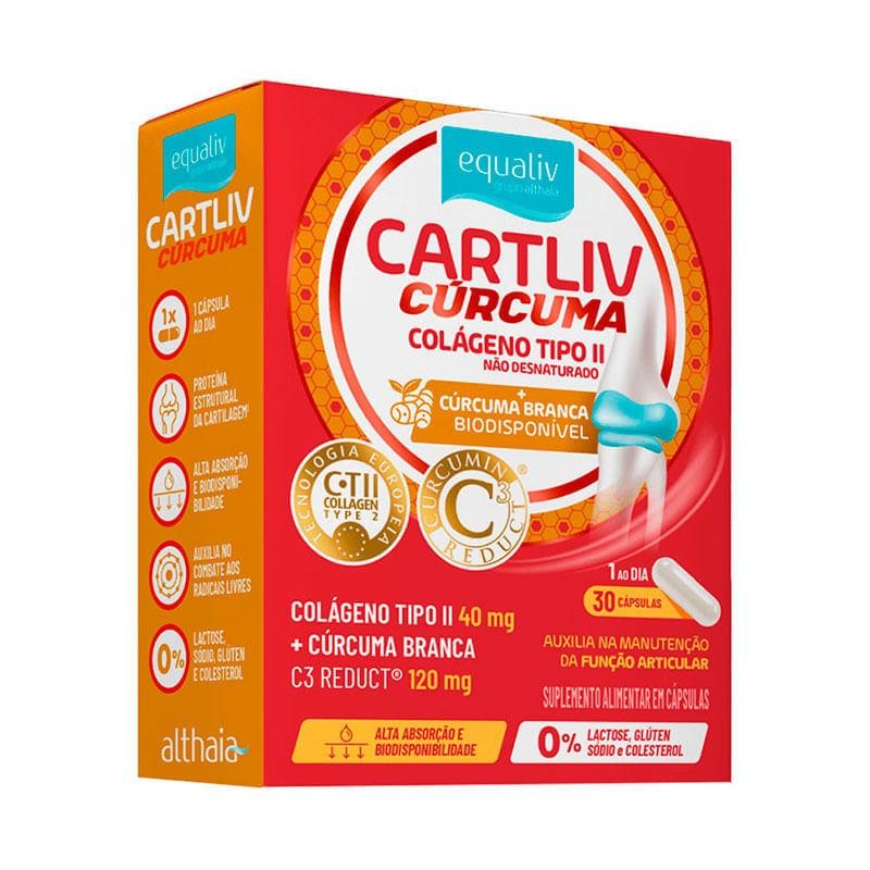 Suplemento Alimentar Equaliv Cartliv Cúrcuma 30 Cápsulas em Oferta na Shopee